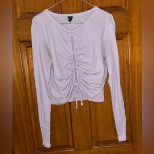 Long Sleeve Cut Out Top